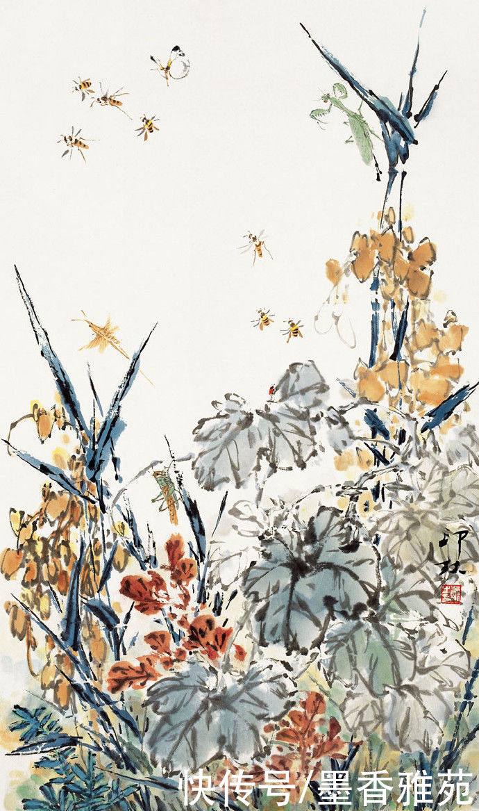 花鸟画|当代画家萧朗精品花鸟画作品欣赏