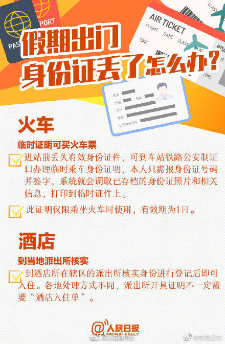 出门必备！丢了身份证怎么办