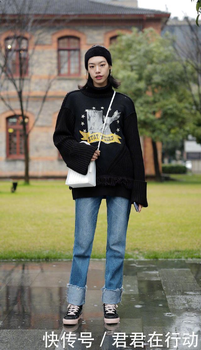 拒绝|冬季穿搭拒绝平庸,实用的“毛衣+长裤”学起来,基础款也很时髦