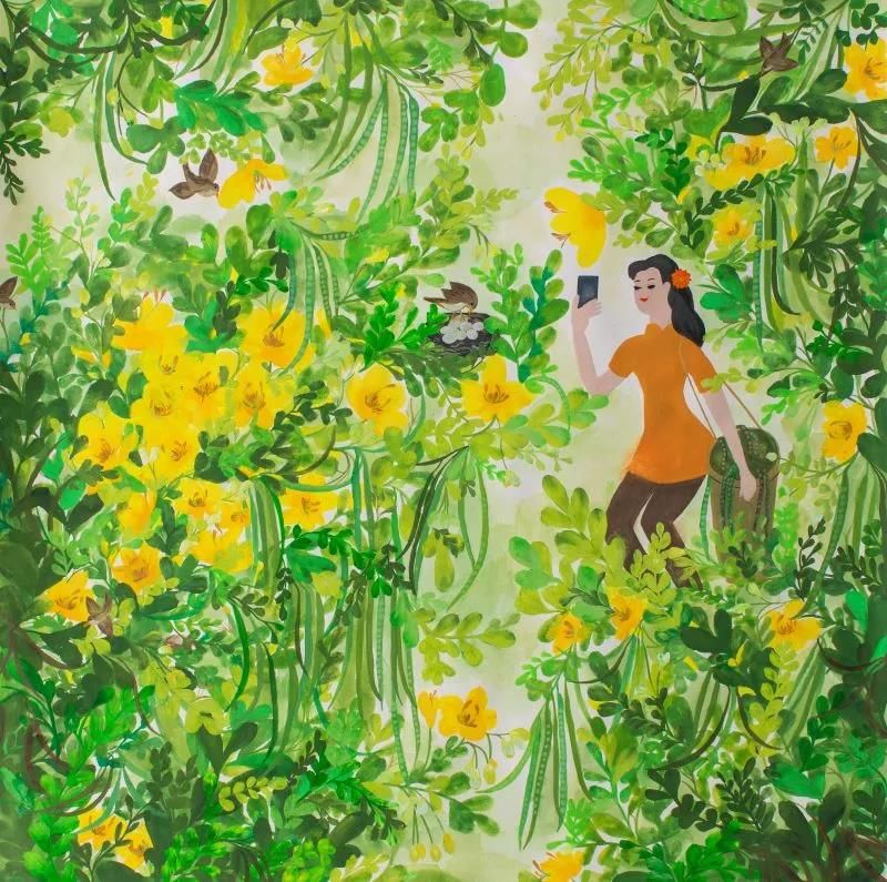 龙腾狮舞|文化走亲 云端悦展 嘉善姚庄农民画颂新时代