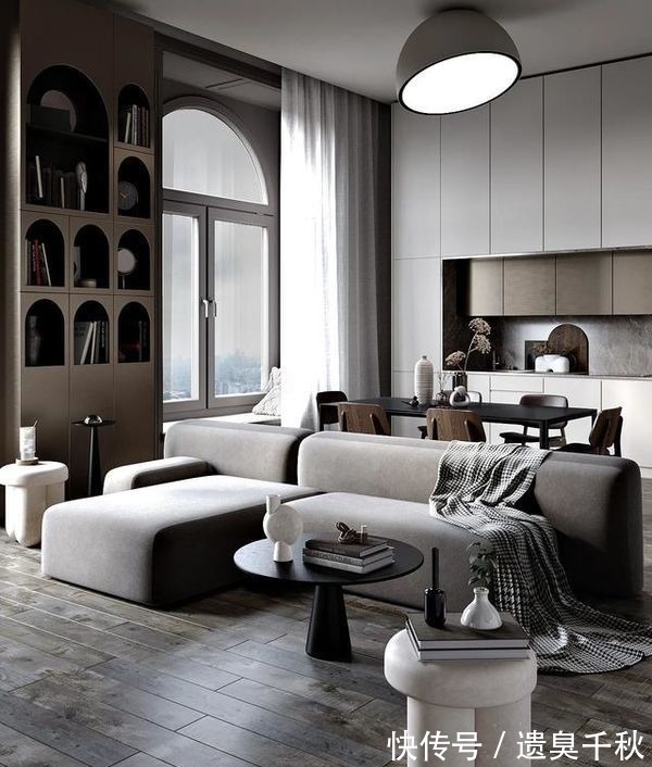 单身公寓|外国小伙的93㎡单身公寓,全屋轻奢风,卧室纱帘让网友吵翻了天