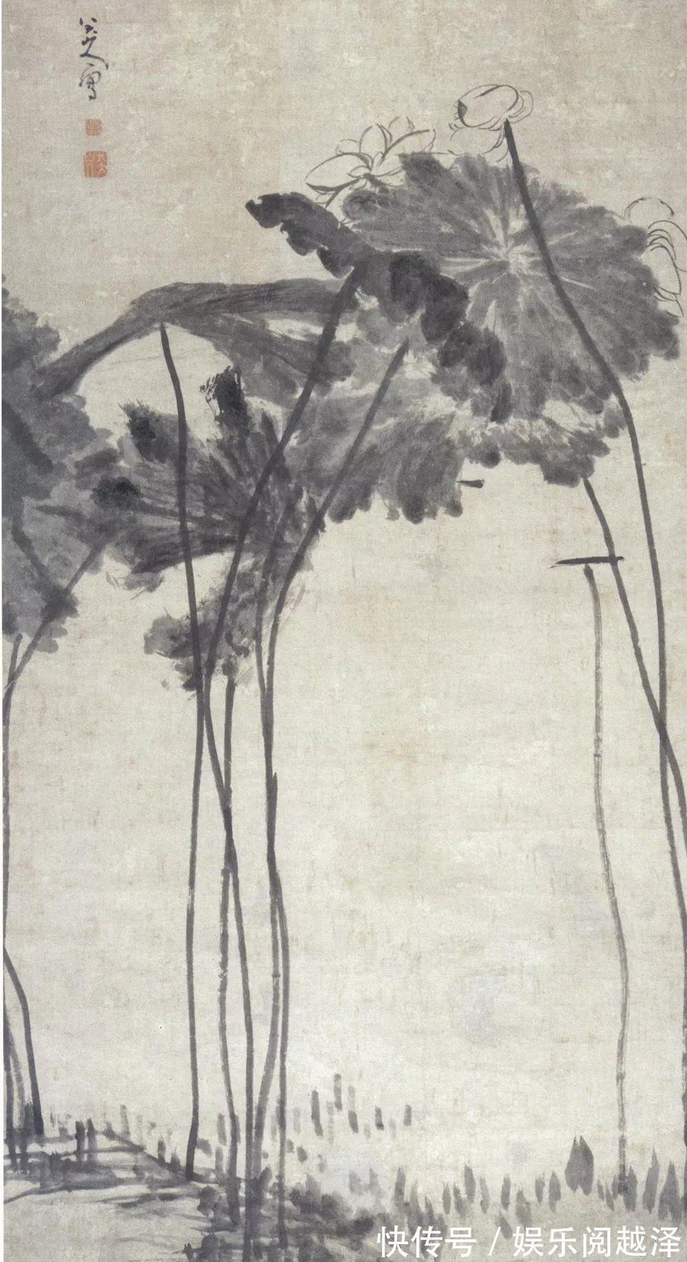 八大山人|八大山人的荷花,独自清凉