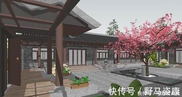游廊|他花了69万，在村里建造了一座四合院，完工后，邻居都羡慕了