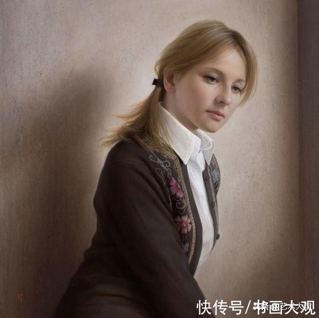 李贵君#日本现代女性肖像绘画——新生代具象画家塩谷亮人物油画作品欣赏