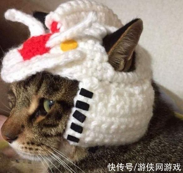  毛线帽|红色有角更保暖！岛国网友制作 夏亚专用扎古毛线帽