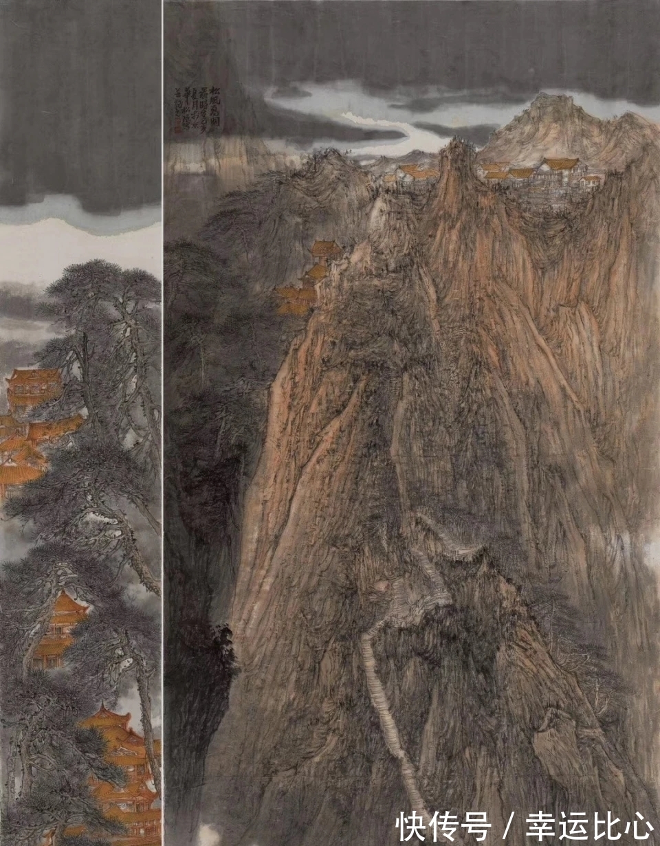 山水画!大山蕴大水,可居可游的画面|李松瑶山水画
