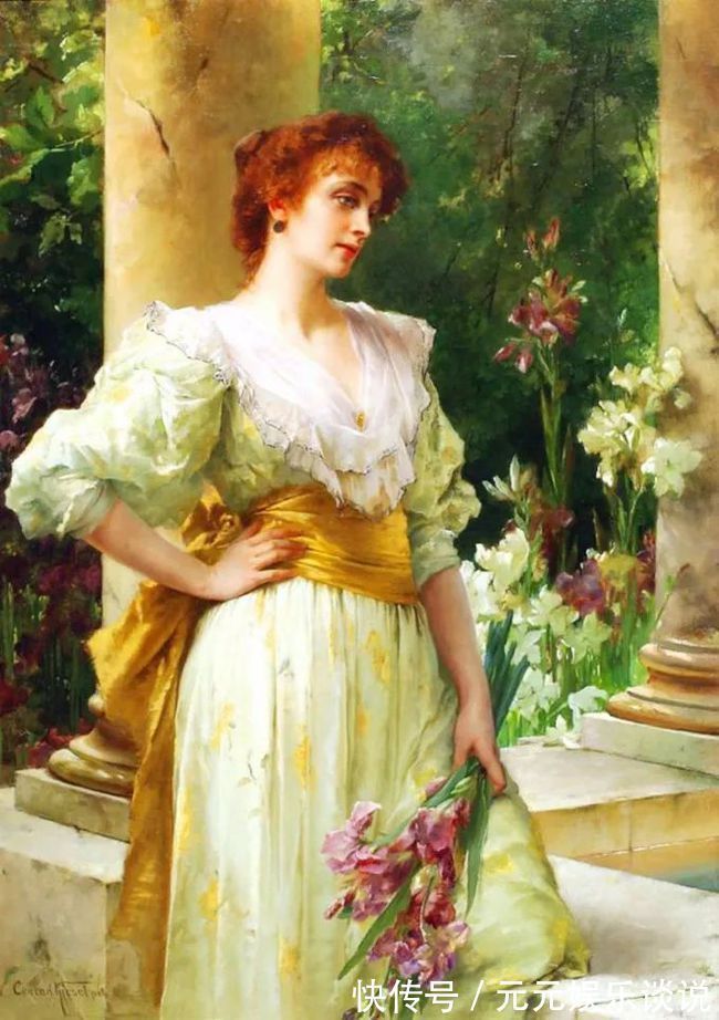 德国$德国画家康拉德笔下 细腻的年轻漂亮女子,真心的美!