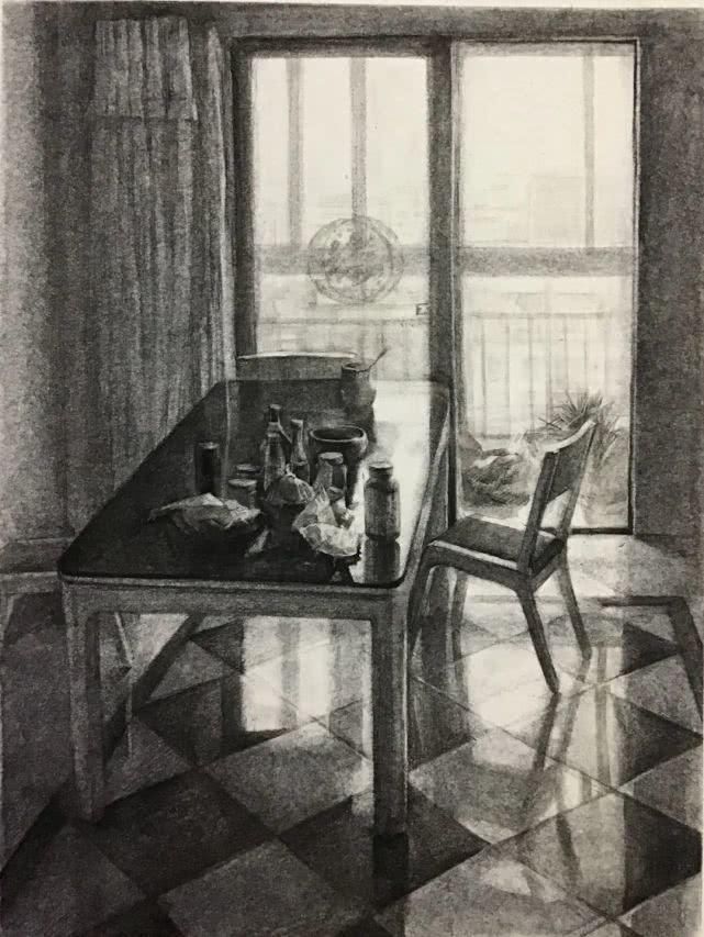 纸本炭笔|赏析中央美术学院2020届基础部素描作品欣赏