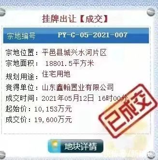 两个月|仅两个月,平邑“地王”再度被刷新