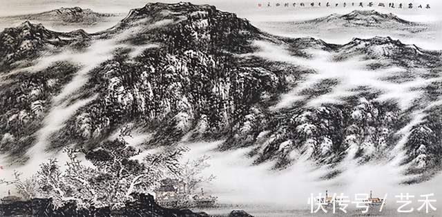 画家|著名焦墨云雾山水画家林晓丽----新没骨水墨淡彩风景艺术