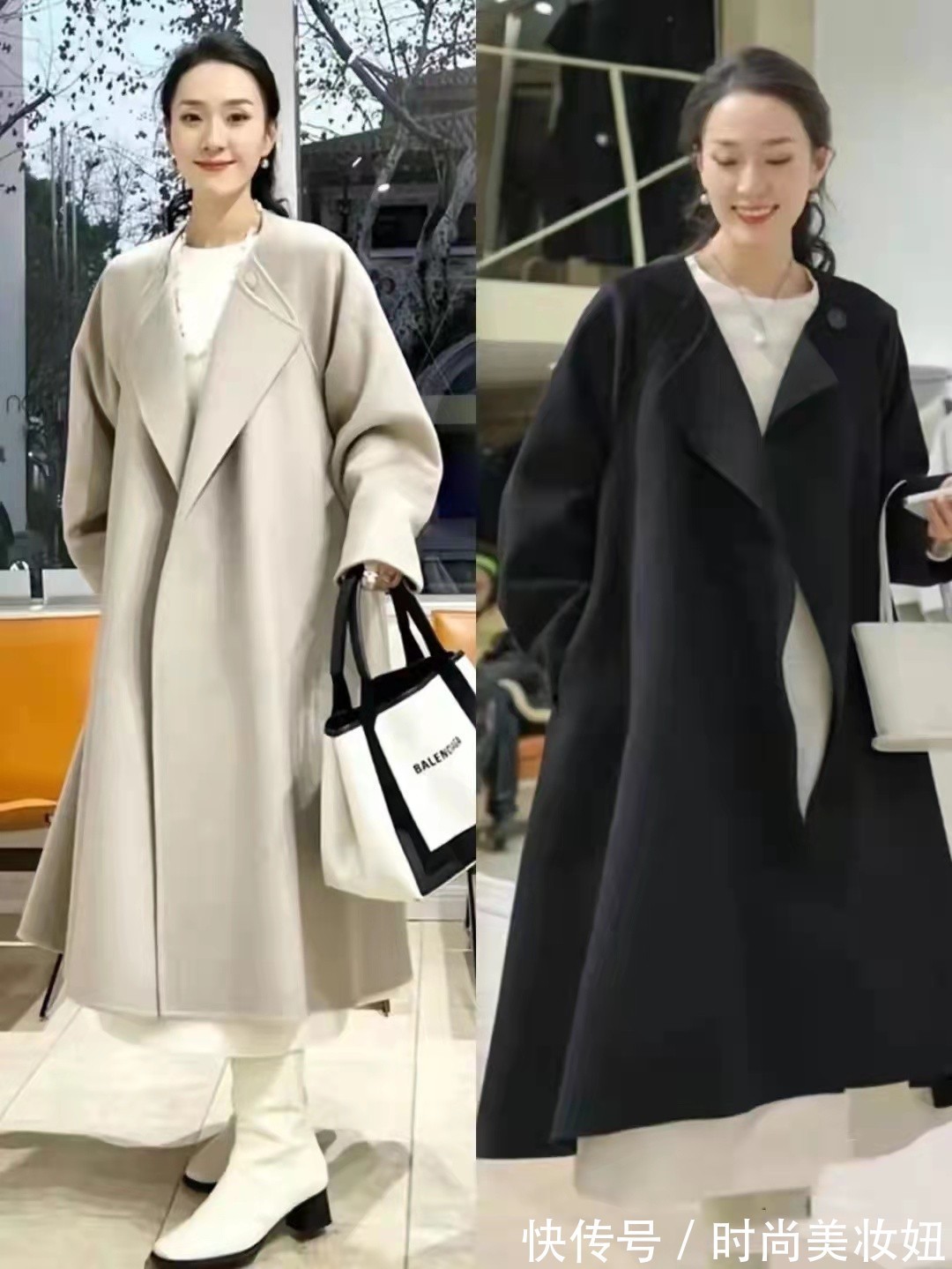 色彩 上了40岁的女人,还是穿大衣更显气质,看她的搭配高级洋气
