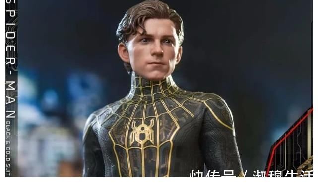 斯塔克|蜘蛛侠会魔法了?《蜘蛛侠:英雄无归》黑金战衣曝光