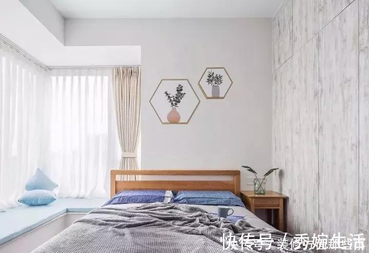 搭配|128平简约风,木色的浴室柜给卫生间增添一丝温度