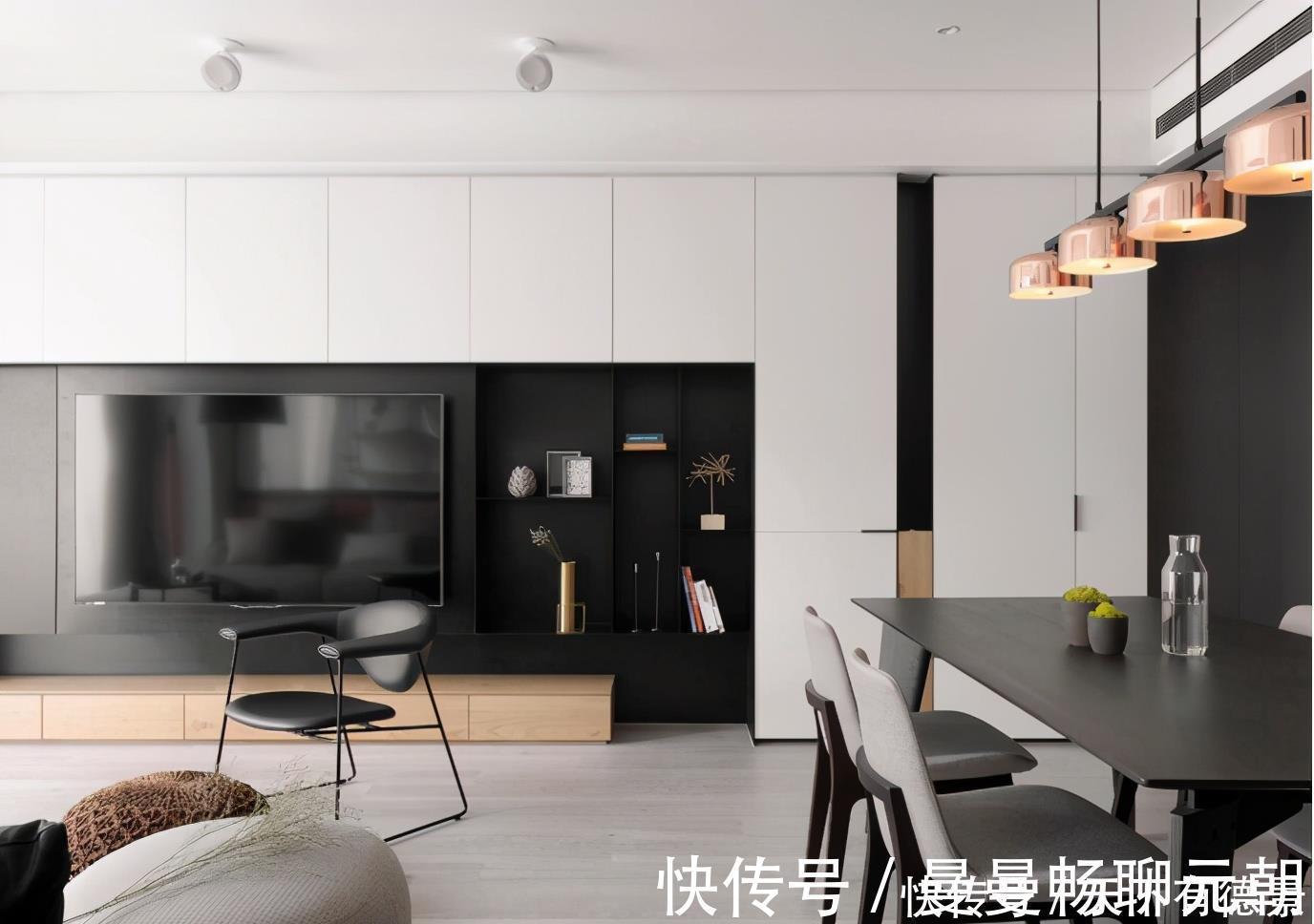 搭配|现代标准空间,灰度空间搭配清玻墙面,令人意犹未竟的性冷淡风