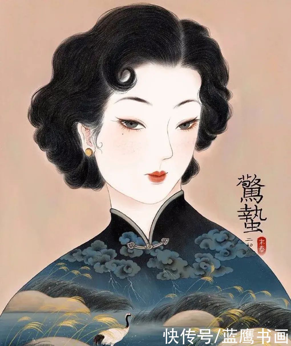  绘画作品|末春创作的古典美人，一颦一笑美到骨子里，让人想穿越