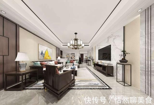 中式|181平米的中式风装修，这套四居室简直就是让人宁静的心灵港湾