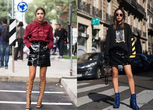 40岁女人别再穿卫衣＋长裤了，今年流行“上长下短”，时髦又减龄