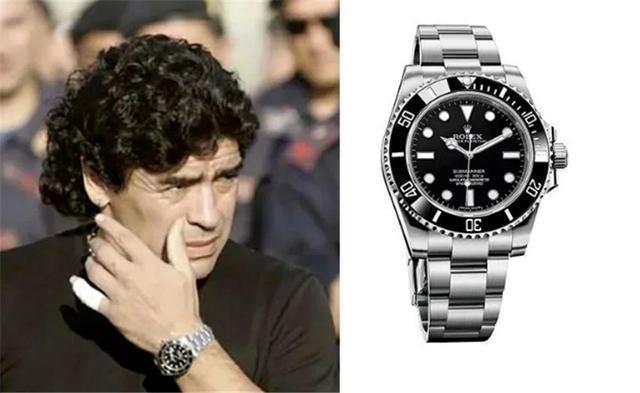 劳力士|马拉多纳生前也是个玩家!劳力士一次戴两块,穿衣花俏最爱PUMA