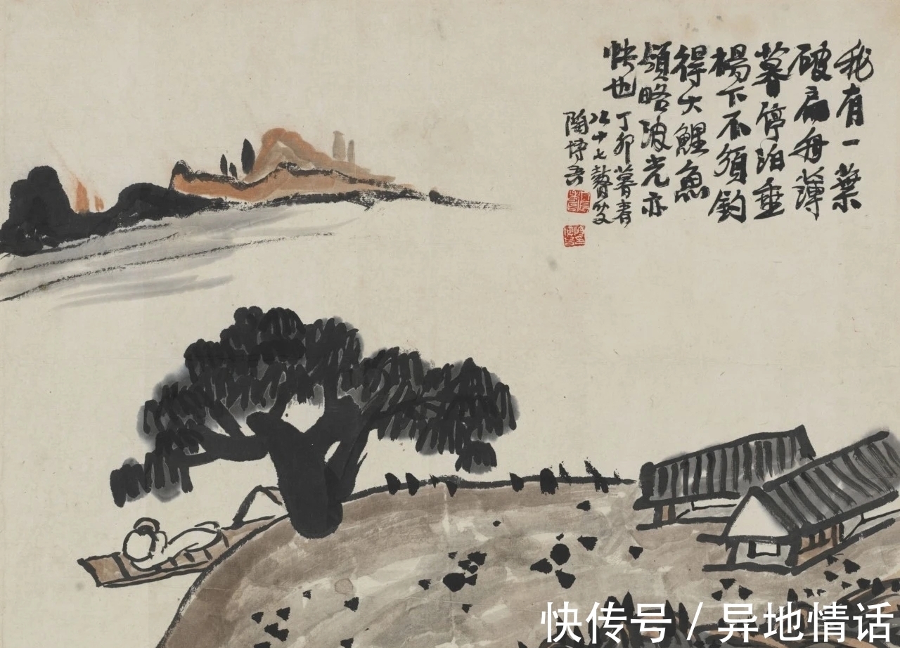 山水画@当代一位布衣山水画大家，一辈子声名不出乡里，画很野逸！