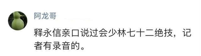 拳迷&少林方丈释永信能打吗?拳迷:能打败三五十个武警,笔者:吹牛吧