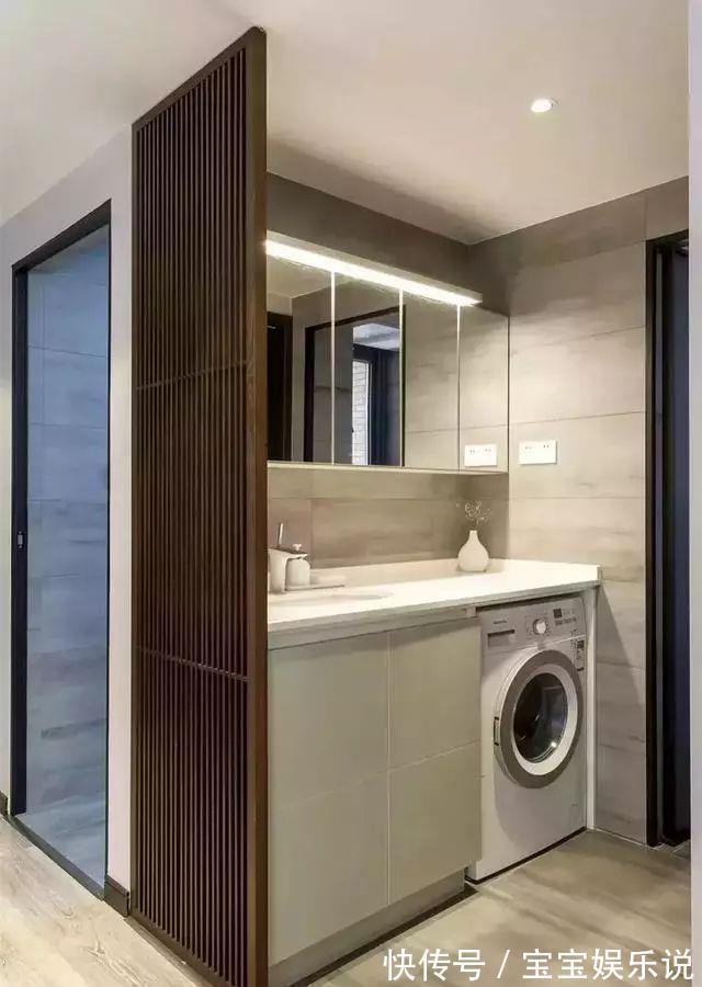 玻璃|卫生间光做干湿分离还不够,9种洗手池隔断,精致美观又实用