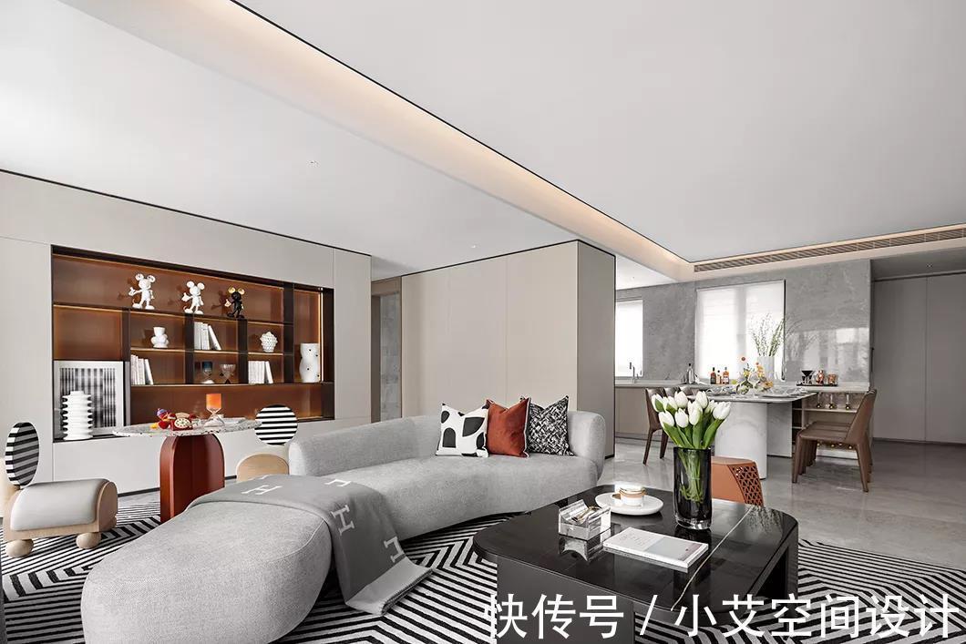 136㎡精装房软装，时尚个性，简约美！