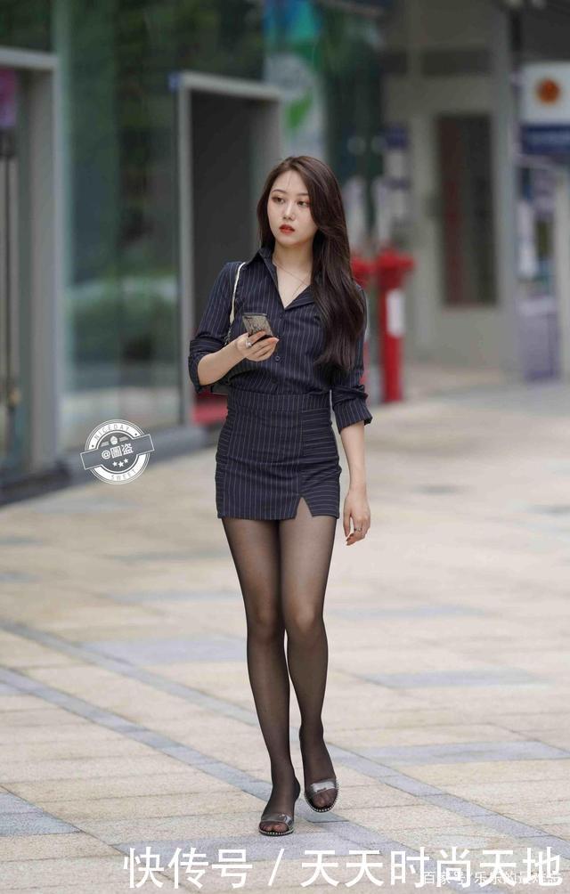 腿型|腿型修长的连衣裙美女，露腿的穿搭组合很加分，更显身材