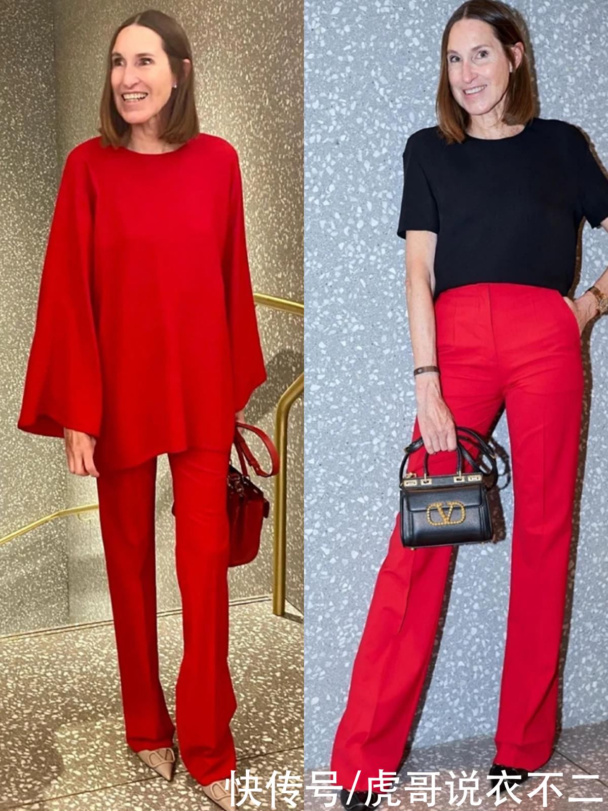 白+红|上了年纪的女人，学这位大龄博主的穿衣经，这才是岁月不败美人