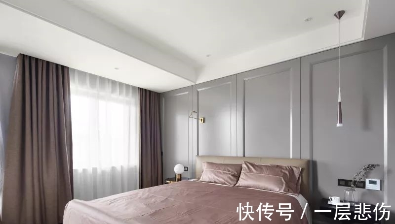 床头柜|140㎡现代简约,简约空间里的一抹蓝,华丽舒适有档次