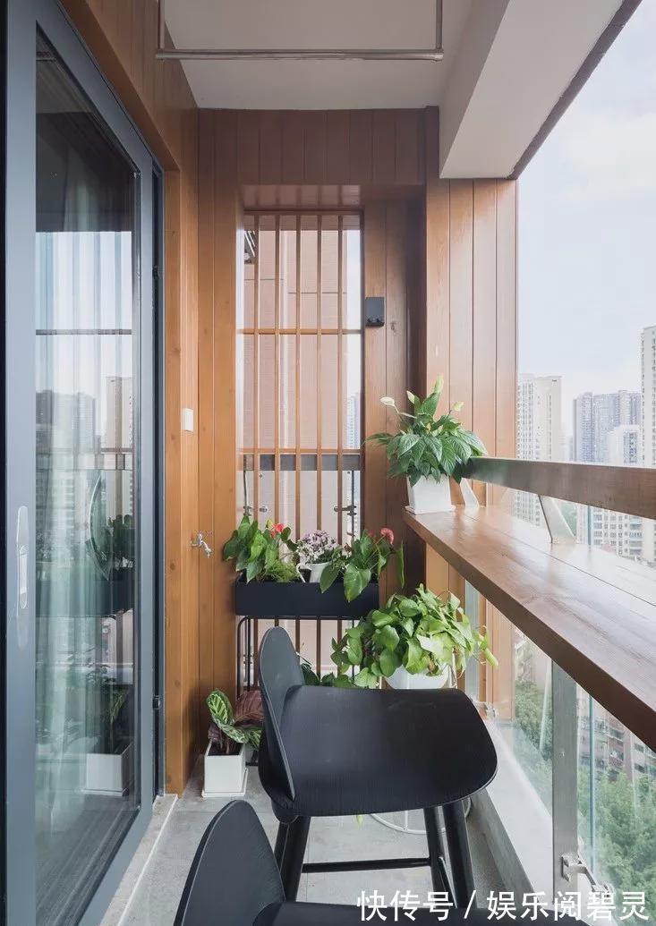 吧台|89㎡小三居,浪漫卡座餐厅和落地窗阳台吧台,没少让别人眼红!