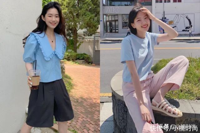 宝宝|让人好心动！女生夏季‘宝宝蓝’色系日常搭配推荐，清新又甜美