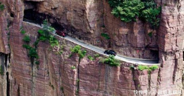 挂壁|山西平顺县穽底挂壁公路，不比郭亮差，被称为太行隧道之父