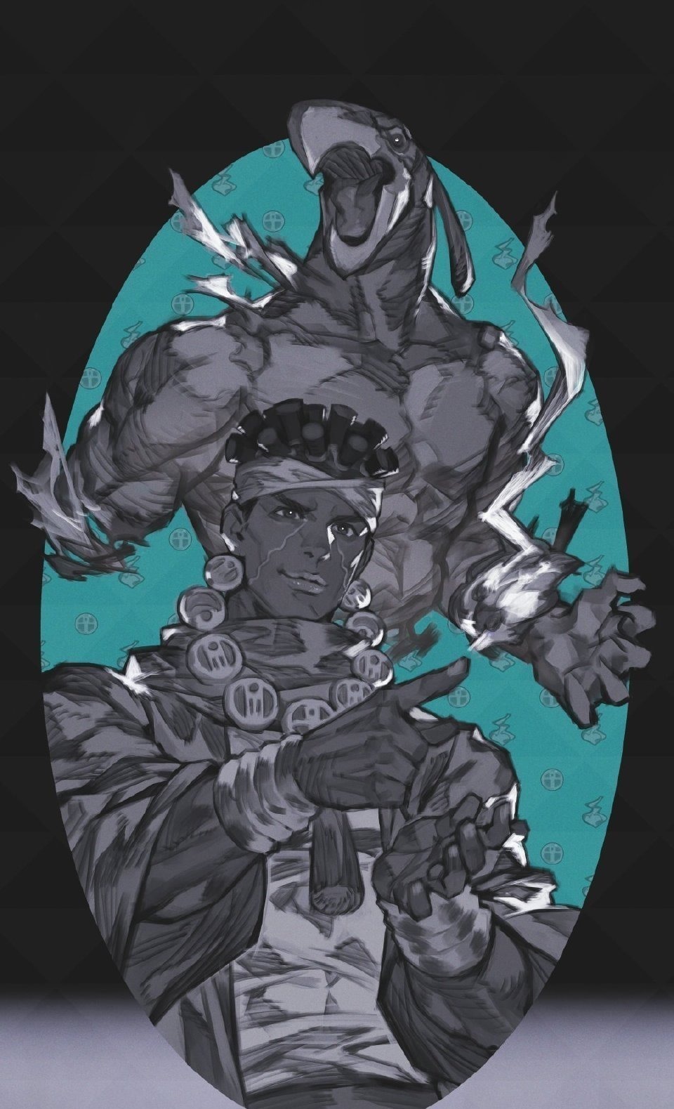 星辰斗士|知名画师绘制《JOJO》同人,画风细腻温柔,空条徐伦也出场