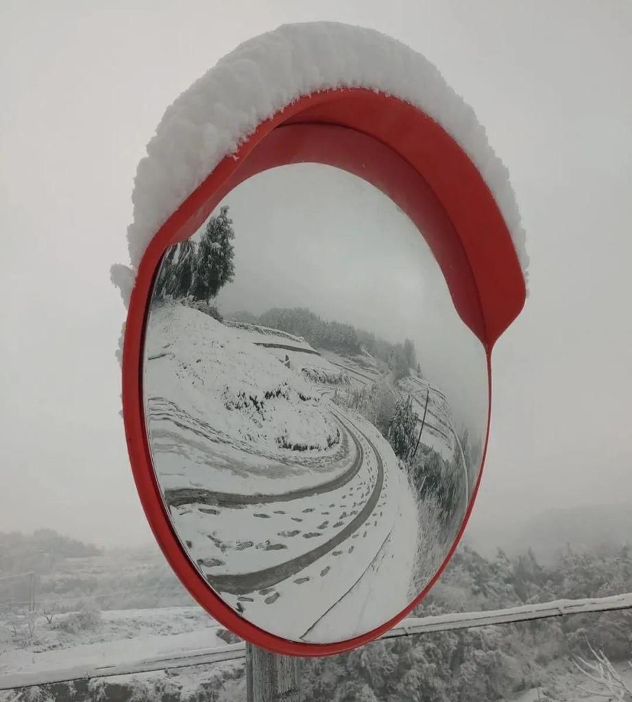 分水迎来新年第一场雪