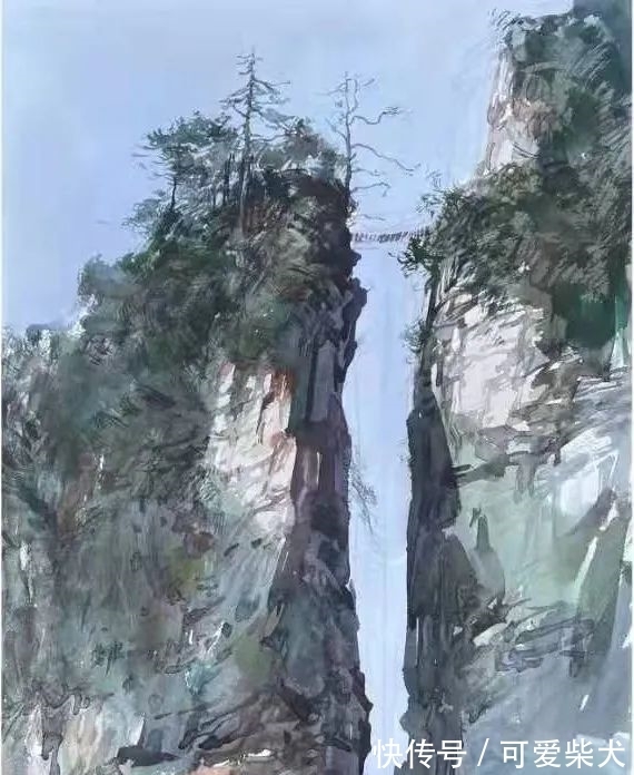 李歆#绥阳:“水彩画家眼中的”十二背后“”