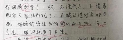 “弟弟一哭，我就忐忑不安”，3年级女孩作文，让老师红了眼圈