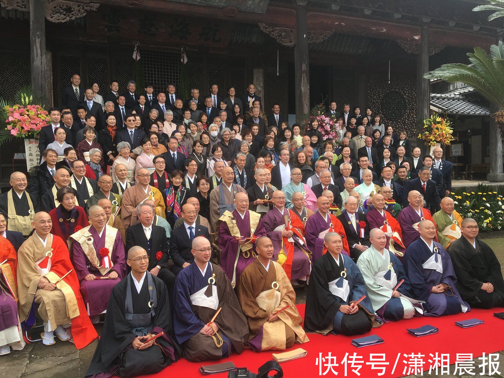 黄檗宗！吴为山雕塑作品《隐元禅师像》在日本长崎兴福寺落成揭幕