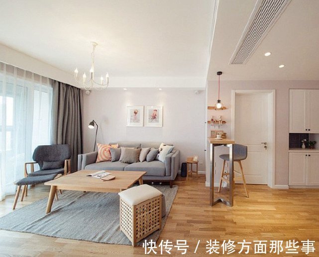 空间|92平日式二居室,墙面?两块?实木加以收纳美学减去空阔