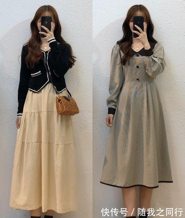 裙装 早秋穿裙子时,建议学会这几个搭配技巧,优雅时髦又温柔!