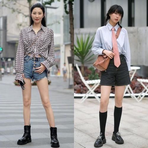 气质|街拍达人就是厉害，穿“衬衫+牛仔裤”时髦气质，每一套都是模板