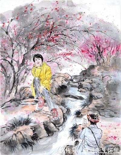 江南春!水墨丹青桃花源