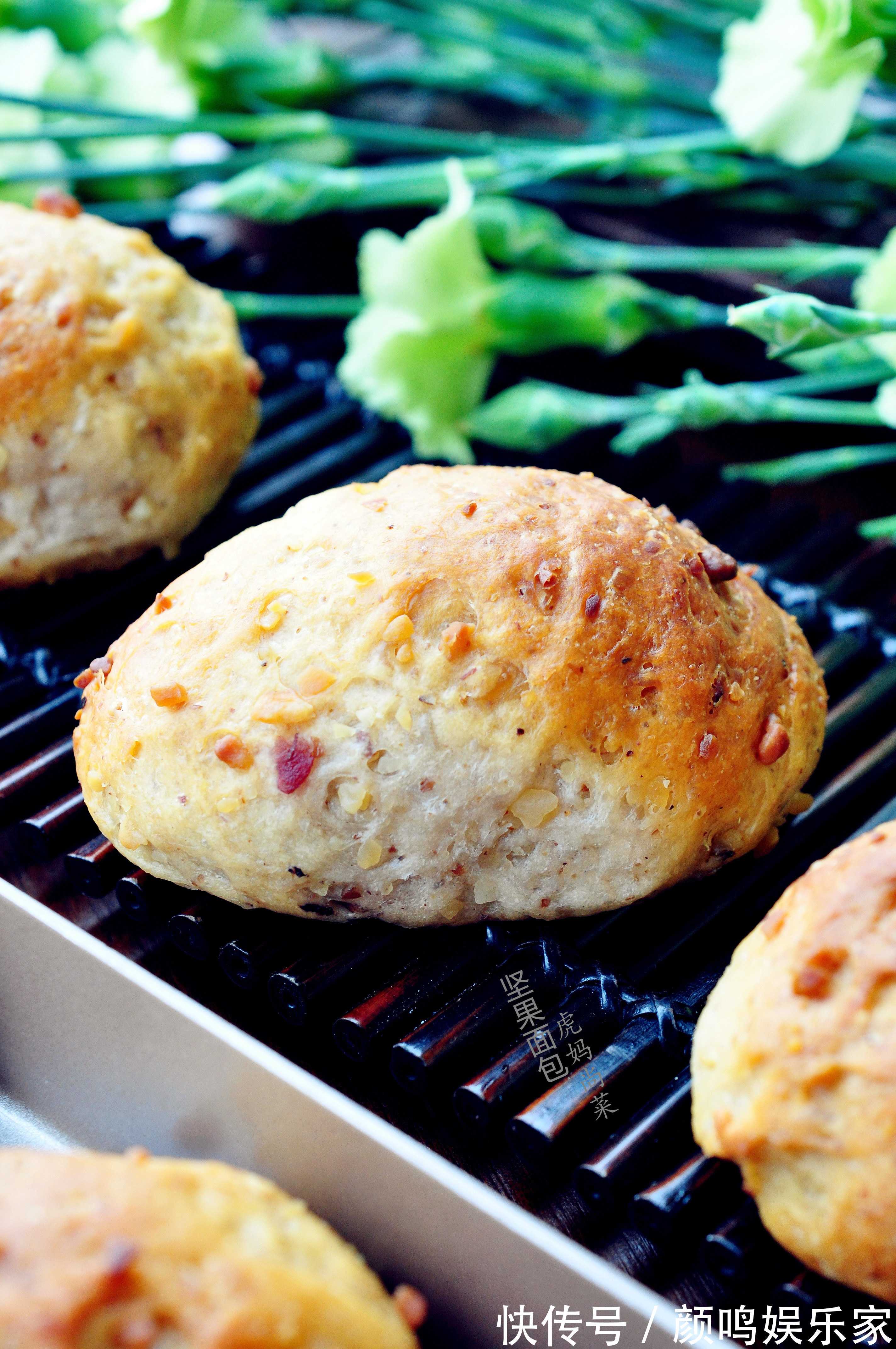 面包|低卡早餐包,无油无糖,一口一个奶香坚果香,减肥吃无压力