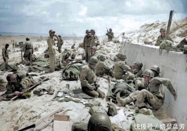 德军|彩色二战老照片：300万盟军强登诺曼底，希特勒末日就此到来