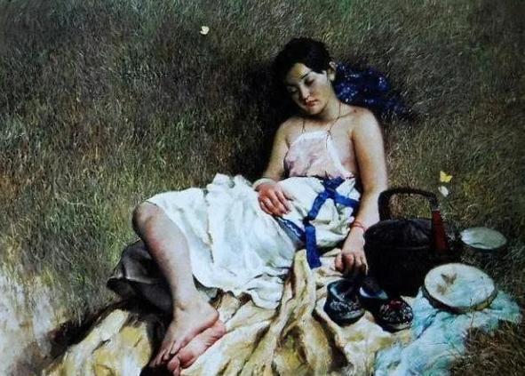 绘画#28年前,周迅为艺术献身,一幅人体油画卖出184万,油画有多美?