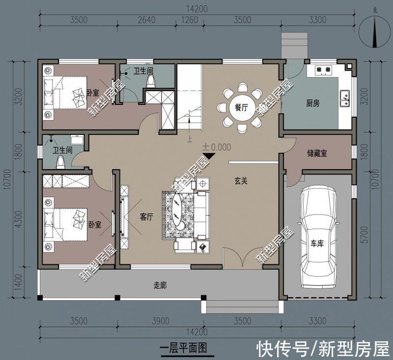 建筑面积|分享10套农村二层户型，每一套颜值都很高，照着建房一定错不了