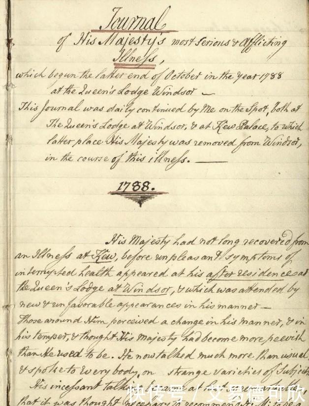 医疗|英国王室官宣:“疯子国王”乔治三世的医疗记录