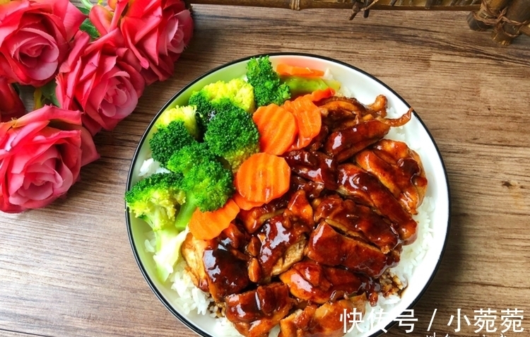 鸡腿|秒杀吉野家的照烧鸡腿饭,汤汁浓郁,好吃到爆,拌米饭真是绝了