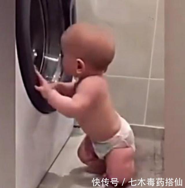 家长|爸爸洗衣服,却发现“儿子”在洗衣机里,打开洗衣机爸爸泪流满面