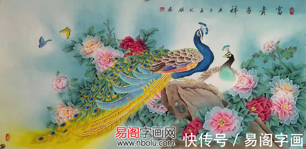 工笔重彩花鸟画!胡记领 工笔重彩花鸟画中的王者