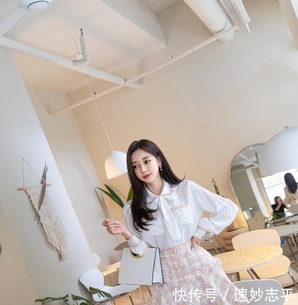  糖果|超美珠珠：泡芙蕾丝娇柔淡粉拼搭糖果裙！